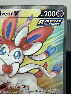 Pokemon Sylveon V 183/203 Full Art Evolving Skies NM Ultra Rare Holo - Image 3