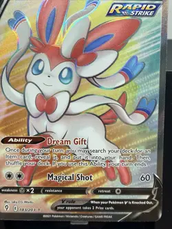 Pokemon Sylveon V 183/203 Full Art Evolving Skies NM Ultra Rare Holo - Image 4