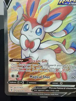 Pokemon Sylveon V 183/203 Full Art Evolving Skies NM Ultra Rare Holo - Image 5