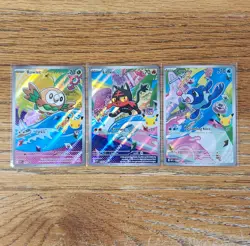 Pokemon 2026 First Partner Illustration Collection Series 1 Promos Set 43-45 #ML - Image 1