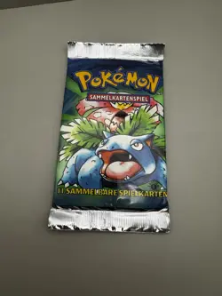 1999 German Pokemon 1st Edition Base Set Pack Sealed Venusaur Art - Image 1
