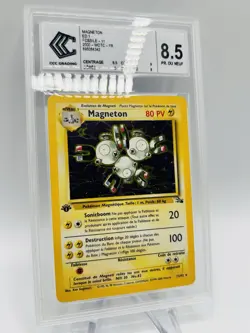 CCC 8.5 Carte Pokemon Magneton Holo 11/62 Edition 1 Fossile - Image 3