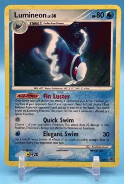 Lumineon 4/100 Holo Rare Pokemon TCG Stormfront 2008 - Image 1