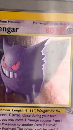 1999 Pokemon Fossil Gengar 1st Edition Holo #5 PSA 7 - Image 2