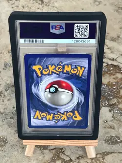 1999 Pokemon Fossil Gengar 1st Edition Holo #5 PSA 7 - Image 3