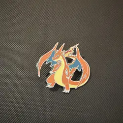 Mega Charizard Y Collectors Pin Pokemon Enamel Pin - Image 1