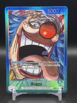 Buggy OP09-042 Leader Emperors In The New World One Piece English NM - Image 1