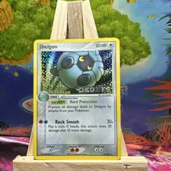 Shelgon 45/107 EX Deoxys Stamped Holo Uncommon Dragon Pokemon Card 2005 - Image 1