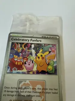 Pokemon TCG - Celebratory Fanfare MEP 028 ACE Trainer Card Promo 2025 - Sealed - Image 3