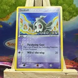 Pokemon TCG Duskull 58/107 EX Deoxys Reverse Holo Common Card 2005 - Image 1