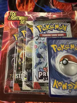 Pokemon TCG Lightning Set 4 Packs + 1 Bonus Card! Brand New/Sealed - Image 1