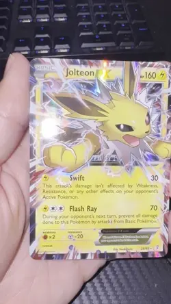 Pokemon Jolteon EX TCG 28a/83 Generations Ultra Rare Holo Card LP Condition - Image 2