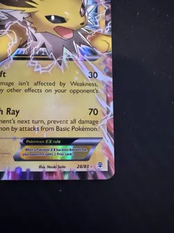Pokemon Jolteon EX TCG 28a/83 Generations Ultra Rare Holo Card LP Condition - Image 5
