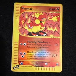Pokemon Card Magmar 86/165 Rev HOLO Expedition - Image 1