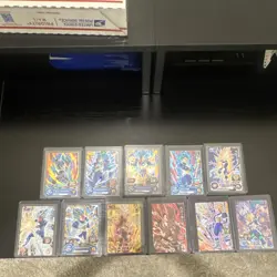 Dragon Ball Heroes Vegeta Card Lot 10 Foil Japanese Standard - Image 1