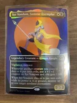 Syr Vondam, Sunstar Exemplar (Borderless) Edge of Eternities Foil - Image 1