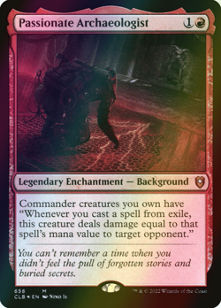 MTG Passionate Archaeologist Foil ** Battle for Baldur's Gate ** English - Image 1