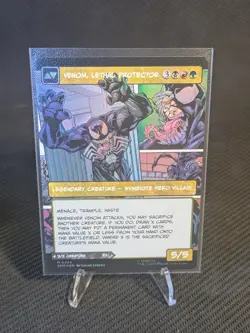 Eddie Brock /Venom, Lethal Protector #224 Borderless M MTG Spider-man Foil NP - Image 1