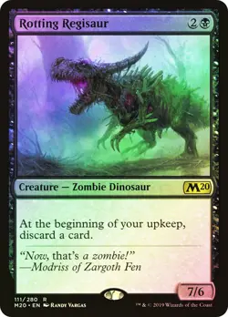 MTG FOIL Rotting Regisaur - Core Set 2020 #111 - Image 1