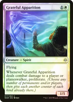 MTG FOIL Grateful Apparition - War of the Spark #017 - Image 1