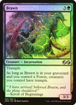 MTG FOIL Brawn - Ultimate Masters #160 - Image 1