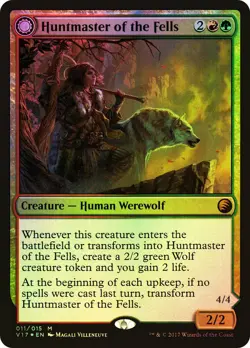 MTG FOIL Huntmaster of the Fells // Ravager of the Fells - From the Vault: - Image 1