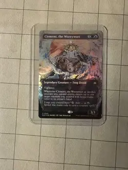 Clement, the Worrywort (Borderless) (Raised Foil) Bloomburrow Rare 0347 - Image 1
