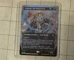 Clement, the Worrywort (Borderless) (Raised Foil) Bloomburrow Rare 0347 - Image 3