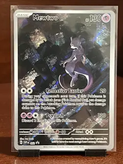 Pokemon Mewtwo Promo 052 SV Scarlet & Violet Basic Psychic Holo Card HP 130 - Image 1