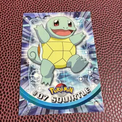 1999 Topps Pokemon Squirtle #07 TV Animation Blue Logo Series 1 Non Holo - Image 1