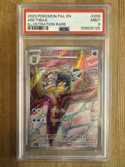 Arctibax 209/193 Pokemon Paldea Evolved Illustration Rare PSA 9 - Image 1
