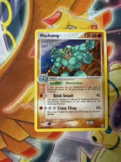 Pokemon Machamp 9/101 Hidden Legends Reverse Holo Rare Stage 2 2004 - Image 1