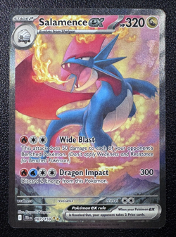 Pokemon Salamence ex Special Illustration Rare SIR Full Art Holo 187/159 Journey - Image 1