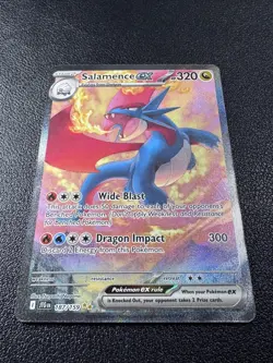 Pokemon Salamence ex Special Illustration Rare SIR Full Art Holo 187/159 Journey - Image 2