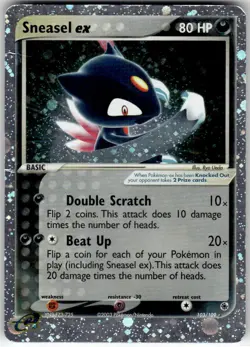 SNEASEL EX - 103/109 - HOLO RARE EX - RUBY & SAPPHIRE - POKEMON - - HP - Image 2