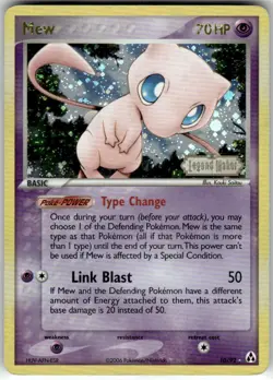 MEW - 10/92 - HOLO R - LEGEND MAKER - POKEMON - REVERSE HOLO - DAMAGED - Image 2