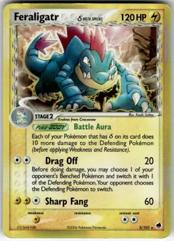 FERALIGATR Δ - 2/101 - HOLO R - DRAGON FRONTIERS - POKEMON - HOLO - HP - Image 2