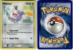 WHISMUR - 69/100 - C - CRYSTAL GUARDIANS - POKEMON - REVERSE HOLO - DAMAGED - Image 1