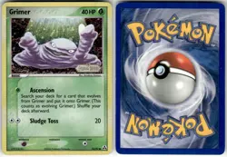 GRIMER - 54/92 - C - LEGEND MAKER - POKEMON - REVERSE HOLO - DAMAGED - Image 1