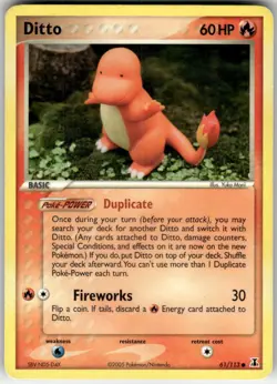 DITTO - 61/113 - C - DELTA SPECIES - POKEMON - - DAMAGED - Image 2