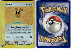 DODUO - 73 - C - AQUAPOLIS - POKEMON - REVERSE HOLO - DAMAGED - Image 1