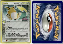 RAICHU Δ - 15/110 - HOLO R - HOLON PHANTOMS - POKEMON - REVERSE HOLO - DAMAGED - Image 1
