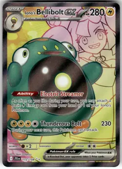 IONO'S BELLIBOLT EX - 172/159 - ULTRA RARE - JOURNEY TOGETHER - POKEMON - - NM - Image 2