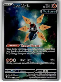 IRON MOTH - 187/182 - ILLUSTRATION RARE - PARADOX RIFT - POKEMON - - NM - Image 2