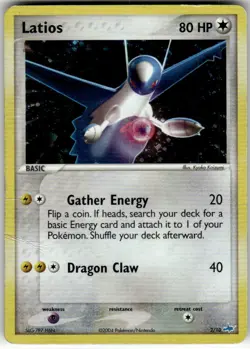 LATIOS - 2/10 - - EX TRAINER KIT LATIOS - POKEMON - HOLO - DAMAGED - Image 2