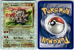 GRAVELER - 44/110 - UC - LEGENDARY COLLECTION - POKEMON - REVERSE HOLO - DAMAGED - Image 1