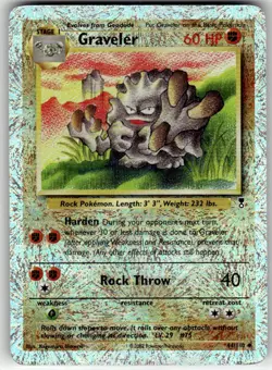 GRAVELER - 44/110 - UC - LEGENDARY COLLECTION - POKEMON - REVERSE HOLO - DAMAGED - Image 2