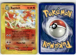 RAPIDASH - 62/165 - R - EXPEDITION BASE SET - POKEMON - REVERSE HOLO - DAMAGED - Image 1