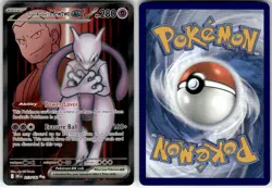 TEAM ROCKET'S MEWTWO EX - 213/182 - - DESTINED RIVALS - POKEMON - - NM - Image 1