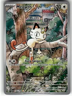 MEOWTH - 106/094 - ILLUSTRATION RARE - PHANTASMAL FLAMES - POKEMON - - LP - Image 2